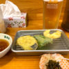 小倉「天ぷら 天善」1杯・天ぷら3品の昼飲みセット500円が嬉しい！副菜食べ放題の気軽な天ぷら食堂